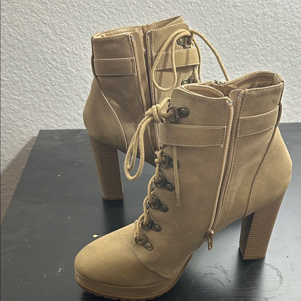 Shoe dazzle Tan Ankle Boots - Picture 4 of 6